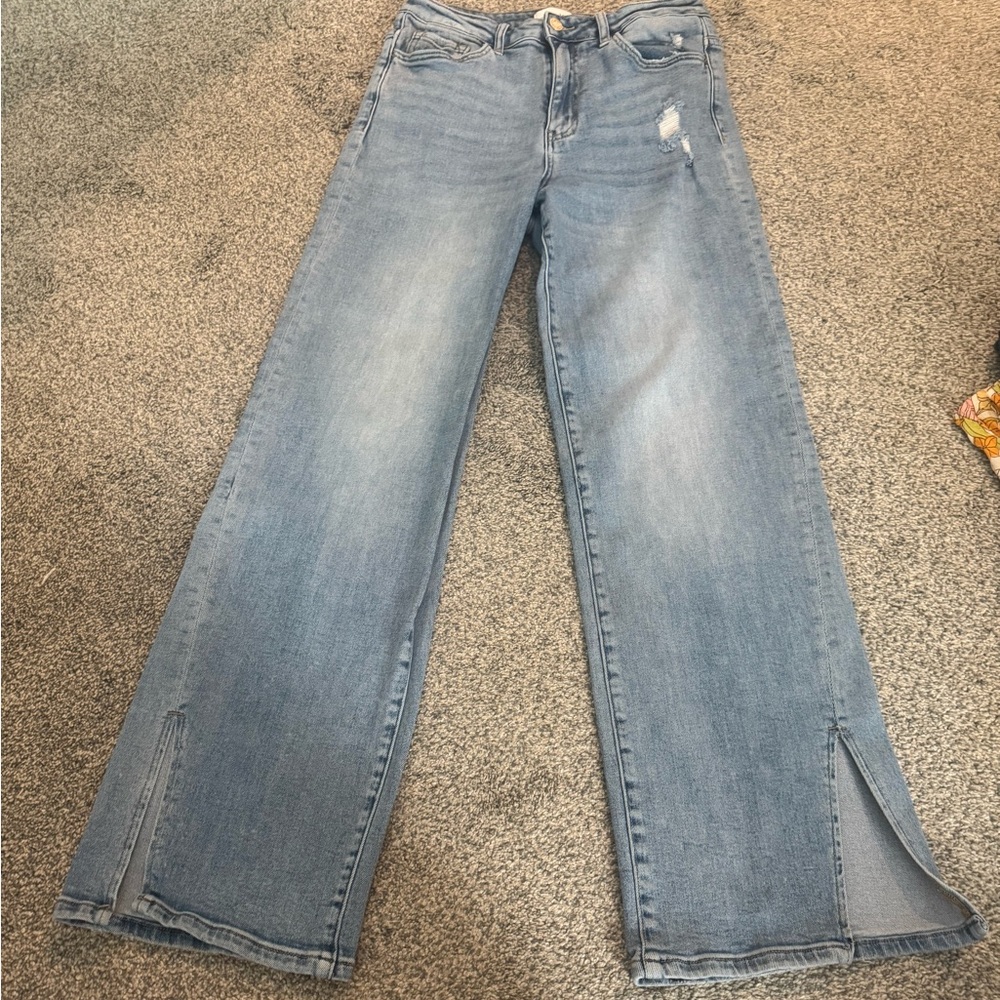 Vervet split hem jeans